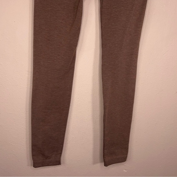 SMALL TAN BROWN FLEECE LEGGINGS STRETCH FALL WINTER COZY ONE FIVE ONE - Picture 4 of 8